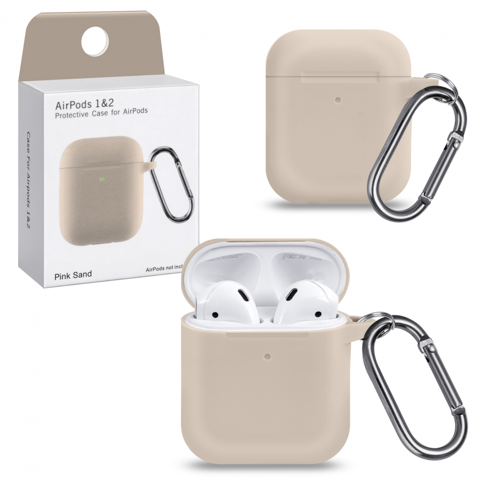 Чехол Airpods 1/2 Pink Sand  #6