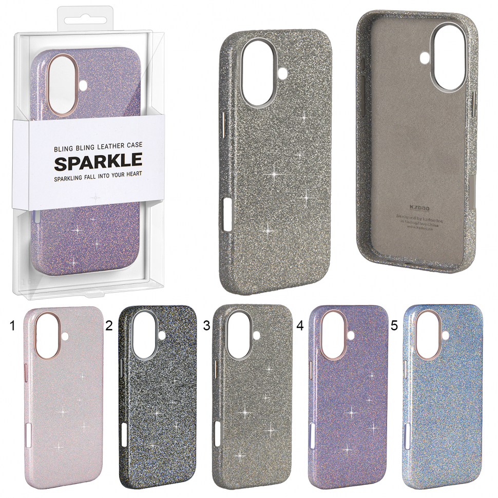 Чехол iPhone 16 Sparkle K-DOO