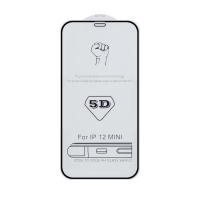 Защитное стекло iPhone 12 Mini (5.4) 5D 0.33 mm без упаковки (без возврата и обмена)