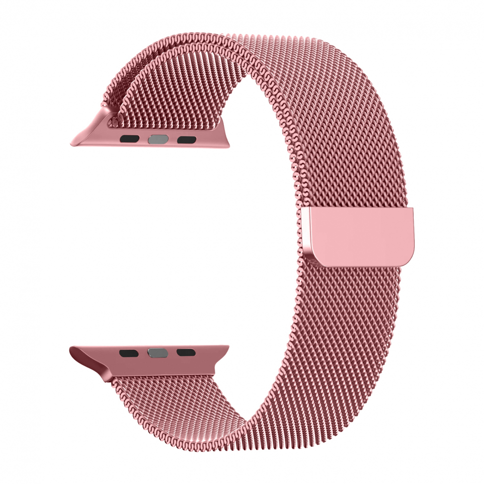 Ремешок для Apple watch 38/40/41mm Milanese loop Розовое золото (Rose Gold)