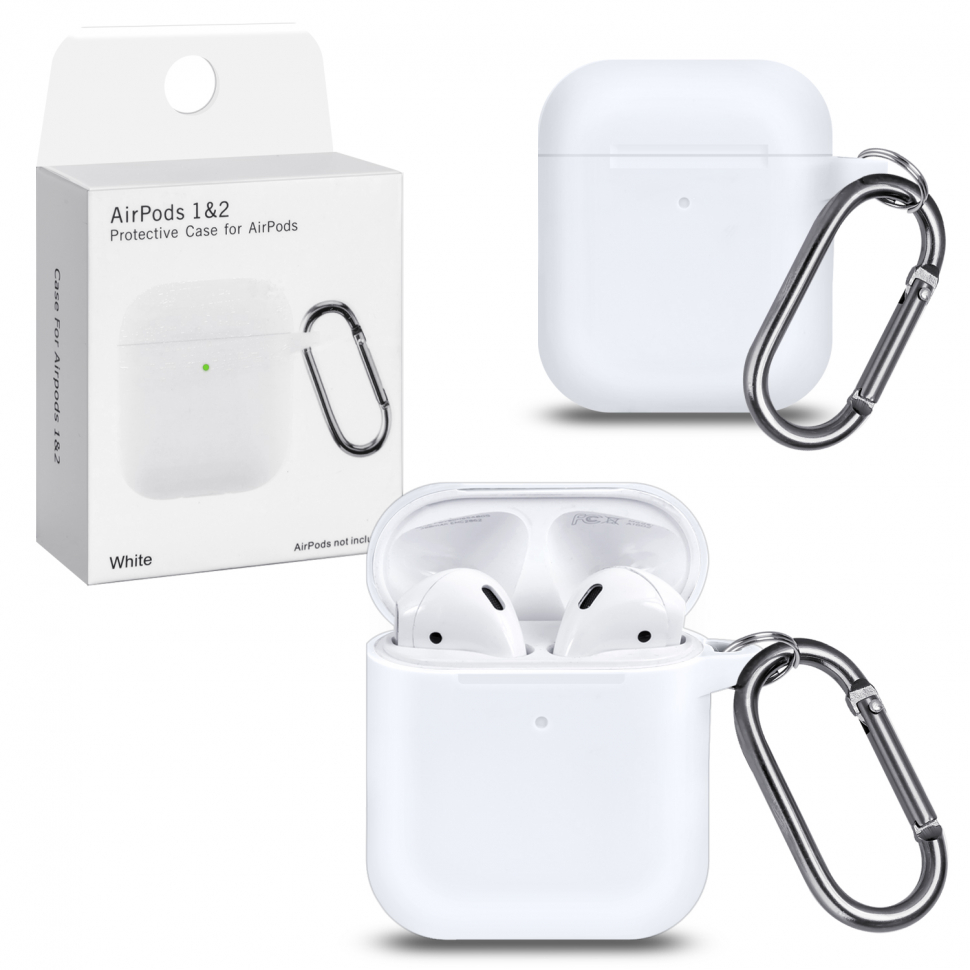 Чехол Airpods 1/2 White #2