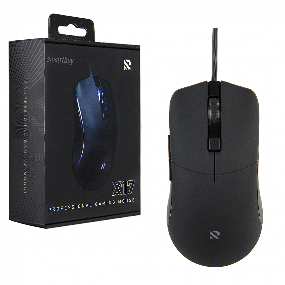 Мышь игровая проводная Smartbuy RUSH X17 черная (SBM-747G-K) /80