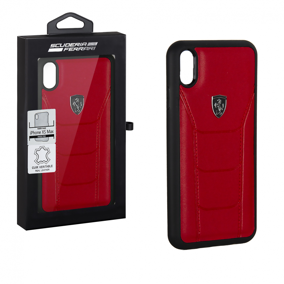 Чехол iPhone XS MAX Ferrari 488 КРАСНЫЙ