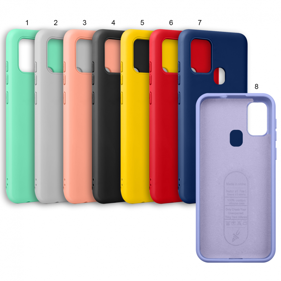 Силикон Samsung A21S NANO 2.0 mm (с магнитом) без лого