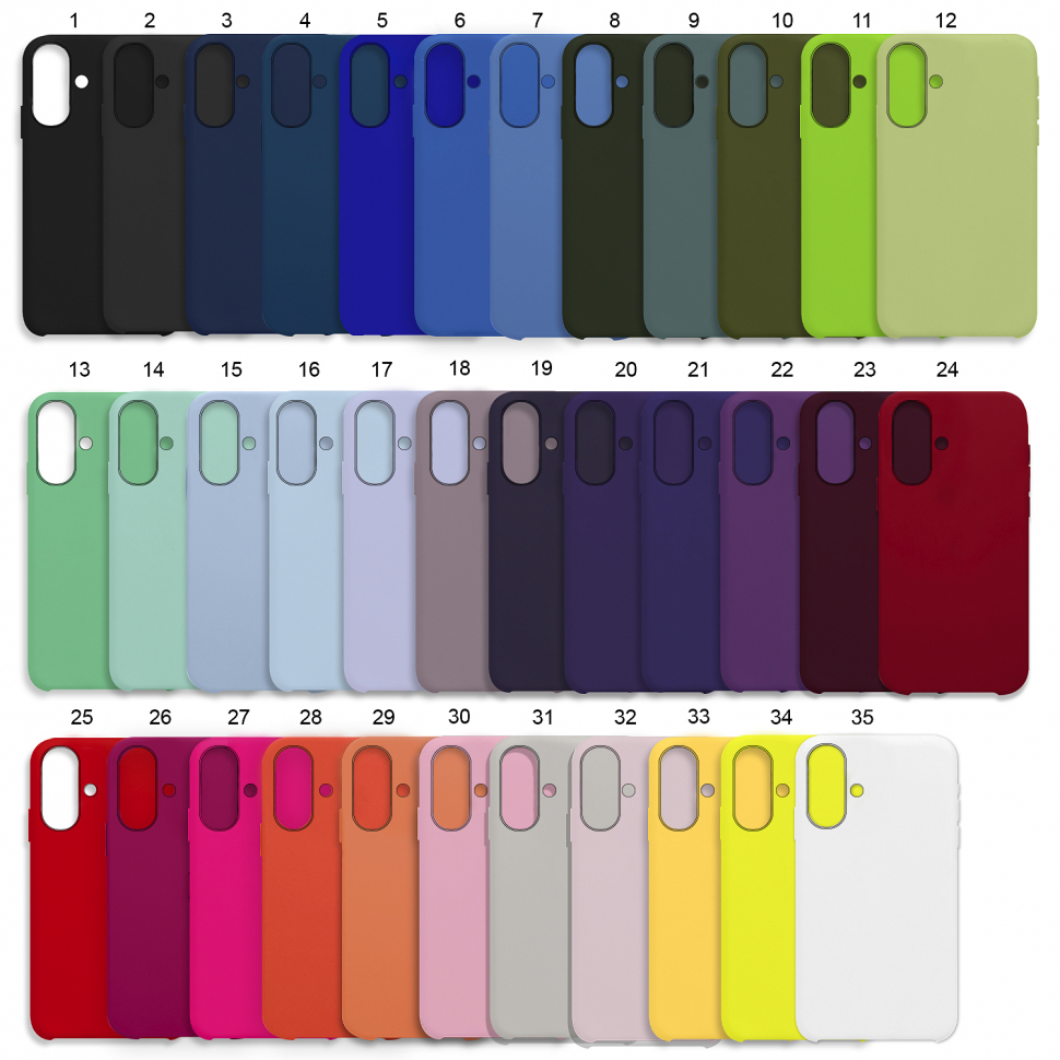 Чехол iPhone 16 Silicon Сase Apple WS (с лого)