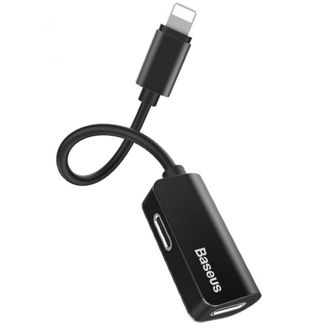 * Переходник Lightning на 2 Lightning L37 Baseus черный CALL37-01