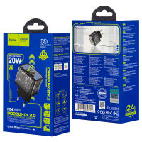 Переходник N34 СЗУ на USB QC3.0 + Type-C PD20W HOCO черный