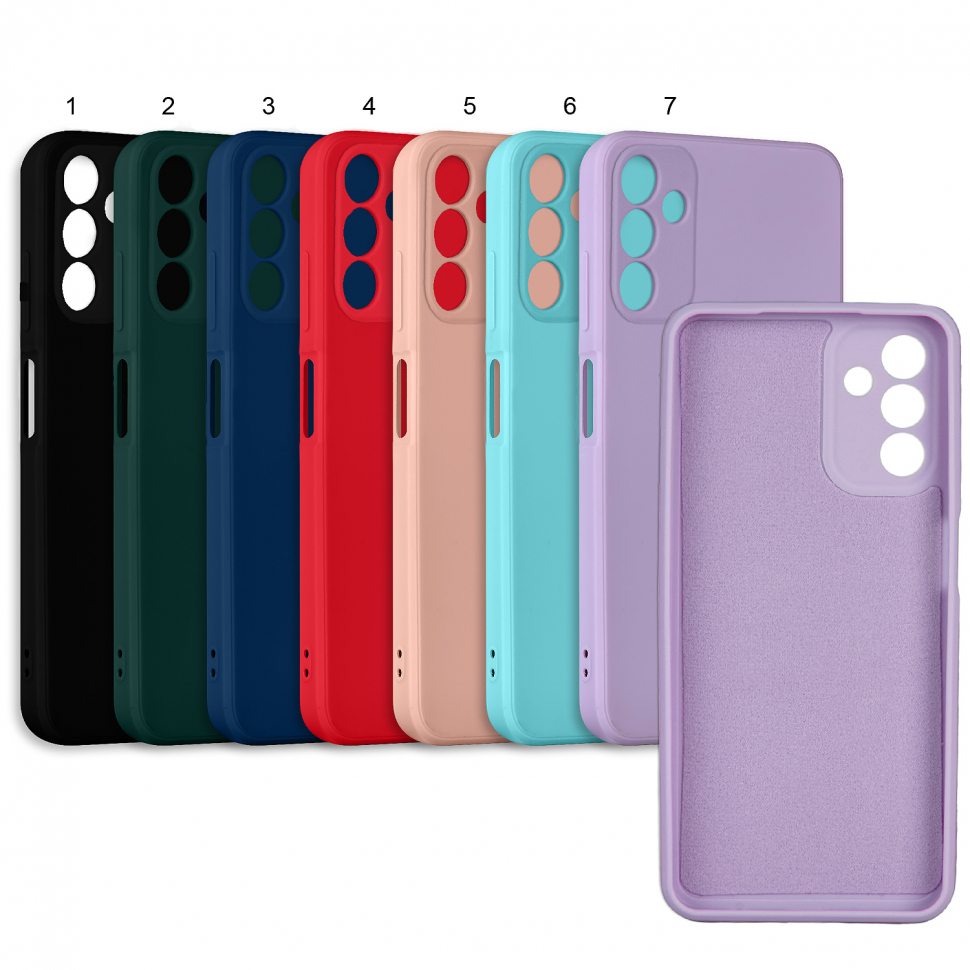 Чехол Samsung A04S цветной силикон