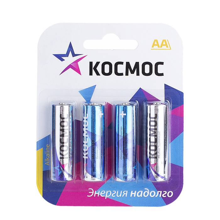 Батарейка Космос Classic LR6 AA BL4 Alkaline 1.5V