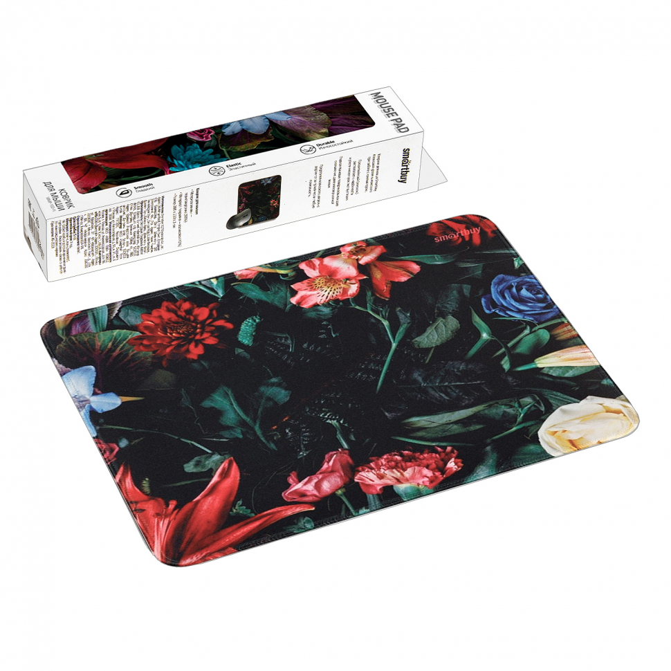 Коврик Smartbuy Flowers S-size (SBMP-102-FL)/50