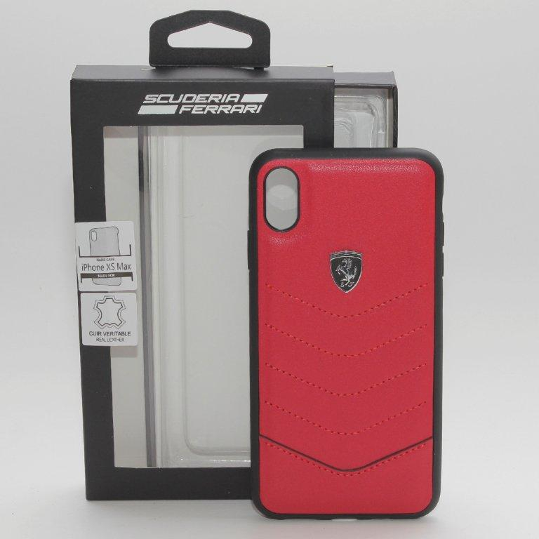 Чехол iPhone XS MAX Ferrari QU КРАСНЫЙ