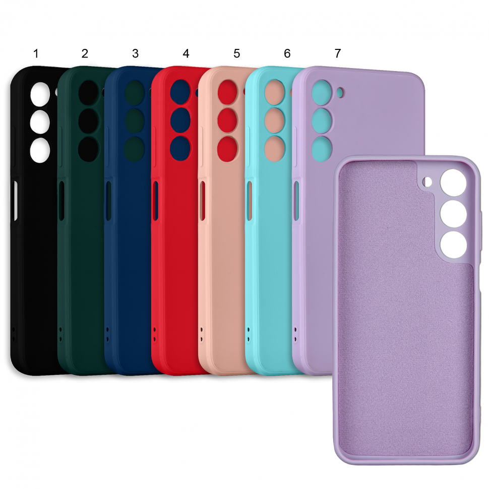 Чехол Samsung A14 цветной силикон