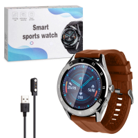 Фитнес-браслет Y10 коричневый + серебро (БЕЗ ВОЗВРАТА И ОБМЕНА)