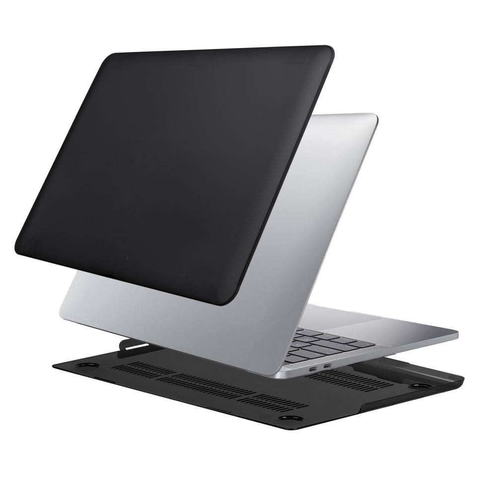 Чехол Macbook Pro 16 (2021) матовый черный (A2485/A2780)