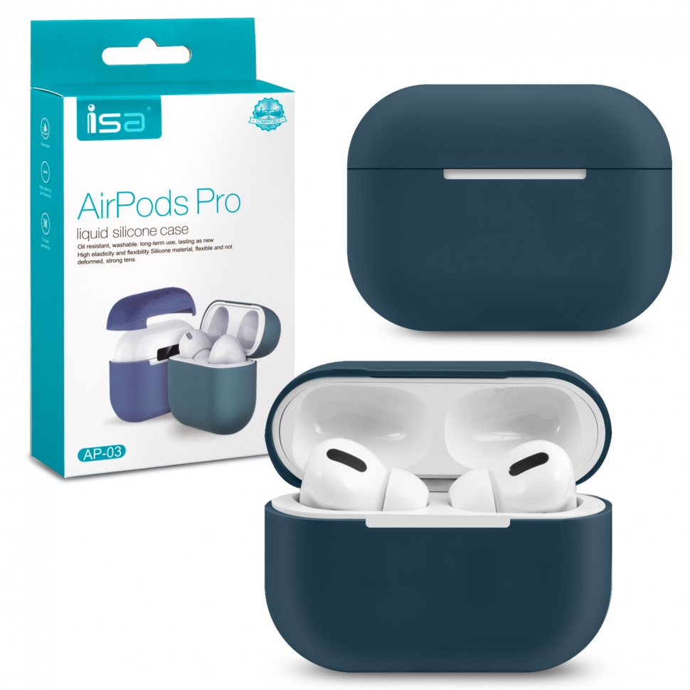 Чехол Airpods Pro Silicon Case ISA Pacific Green