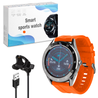 Фитнес-браслет Y10 оранжевый+серебро (БЕЗ ВОЗВРАТА И ОБМЕНА)