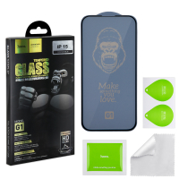 Защитное стекло iPhone 15/iPh 16 Full Screen G1 HOCO черное