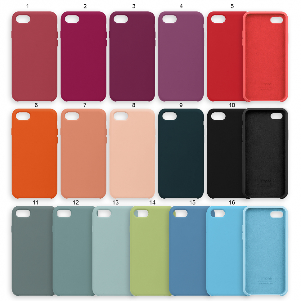 Чехол iPhone 7/8 Silicon Сase Apple WS (с лого)