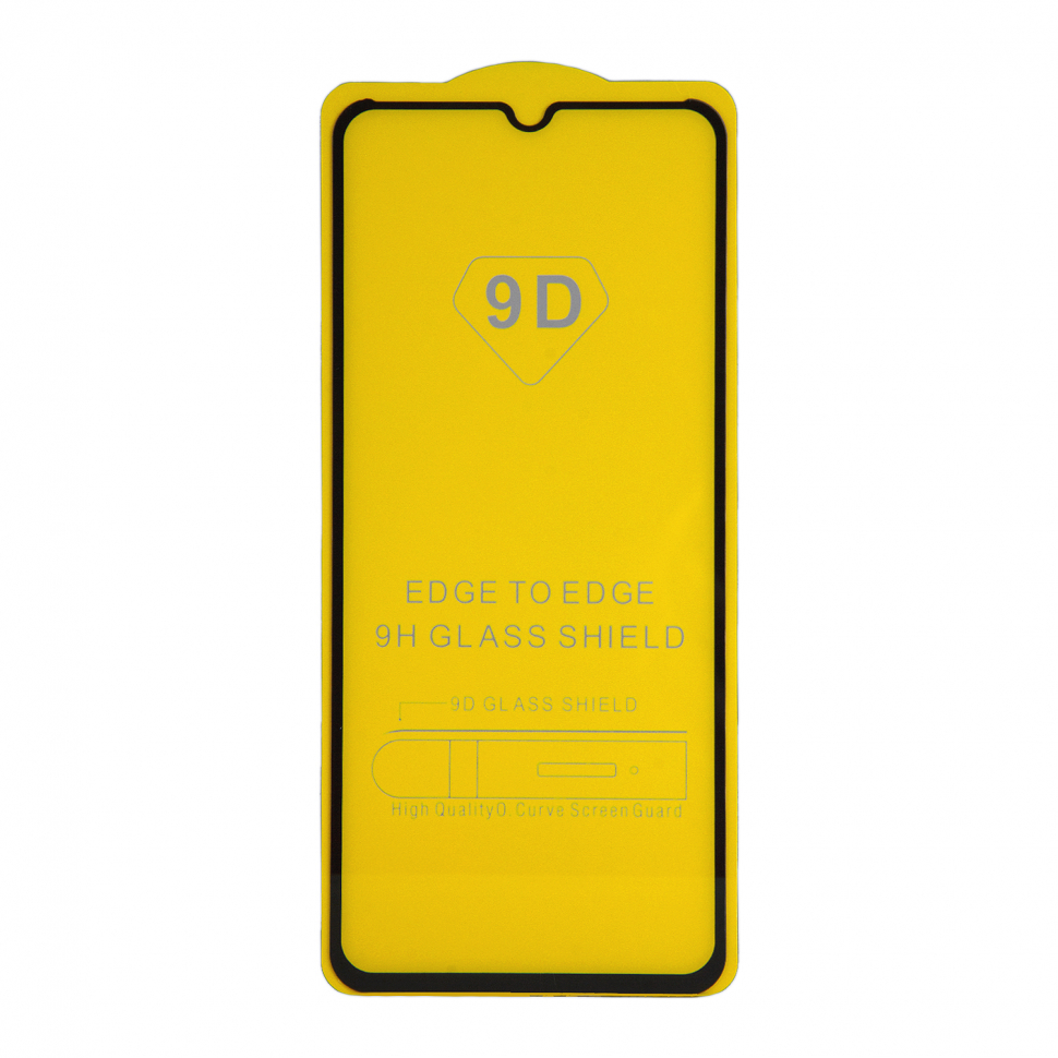 Защитное стекло Xiaomi Poco M4 с рамкой 9H Full Glue без упаковки (25 шт./уп.)