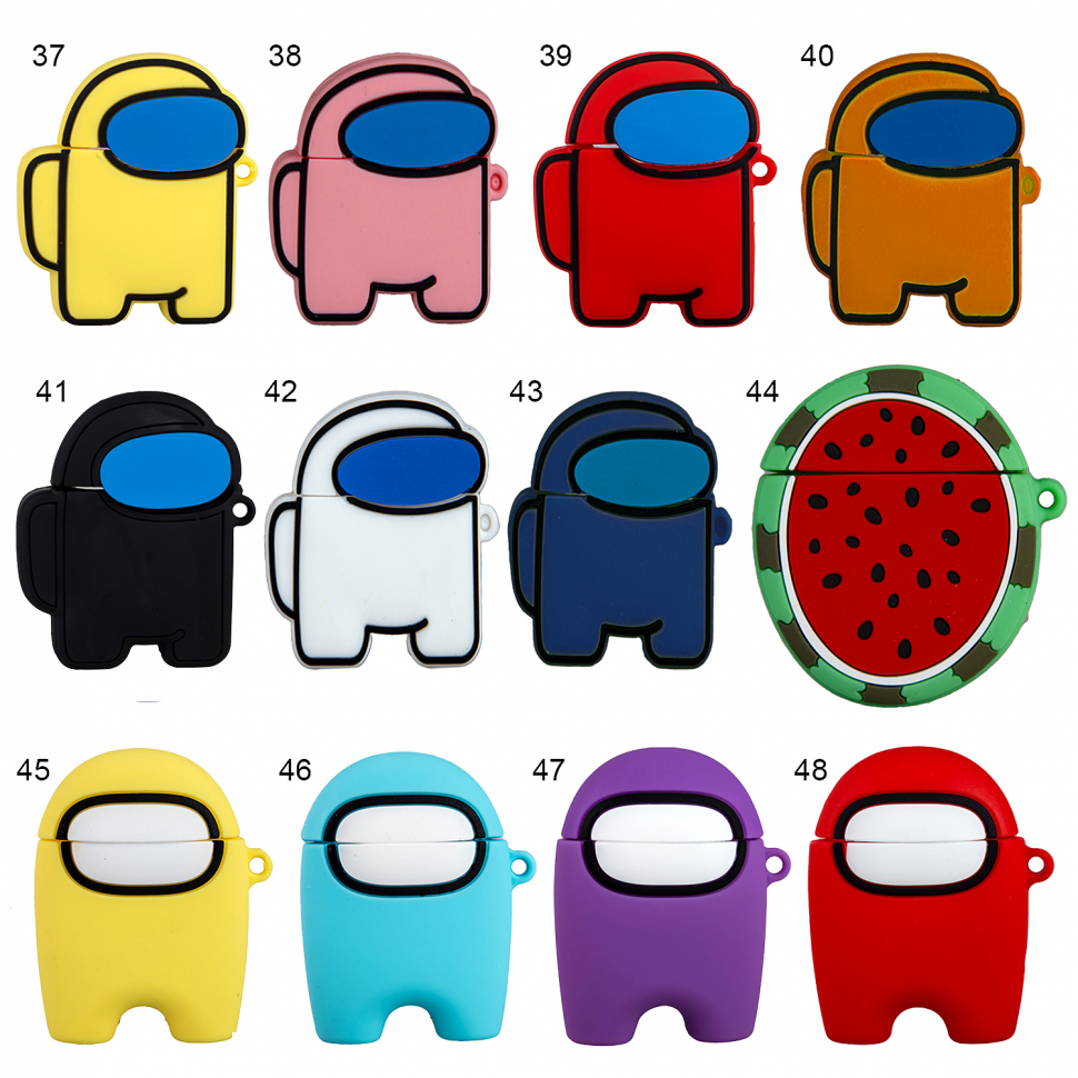 Чехол Airpods 1/2 силиконовые мультяшки №1