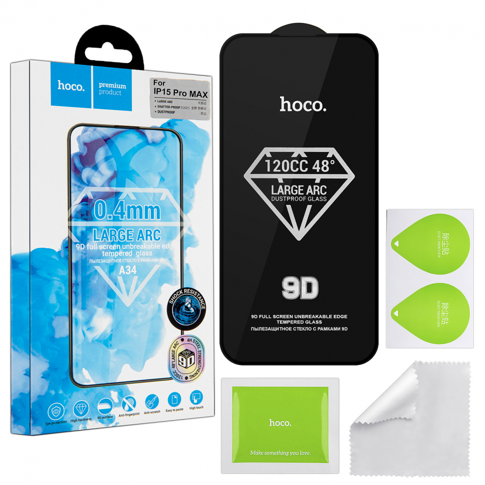 Защитное стекло iPhone 15 Pro Max Dustproof A34 HOCO
