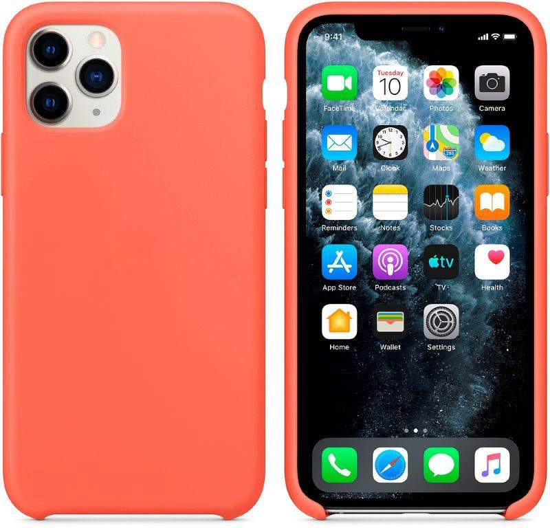 Чехол iPhone 11 Pro Silicon Case  Orange (c LOGO)