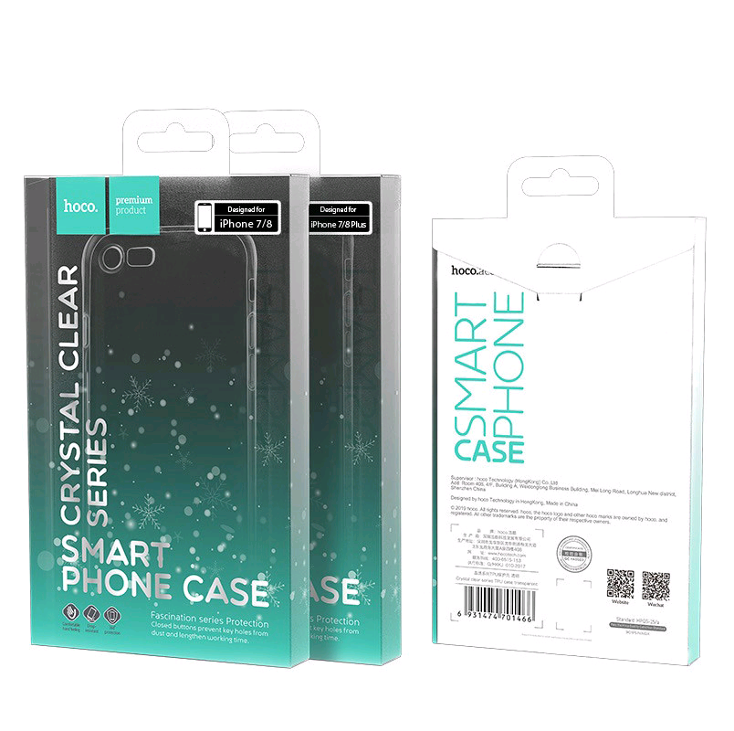 Чехол iPhone 7/8 TPU Crystal Clear HOCO прозрачный