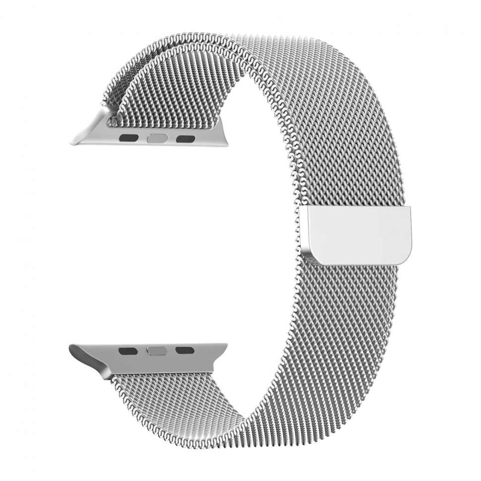 Ремешок для Apple watch 38/40/41mm Milanese loop Матовый серый (Starlinght)
