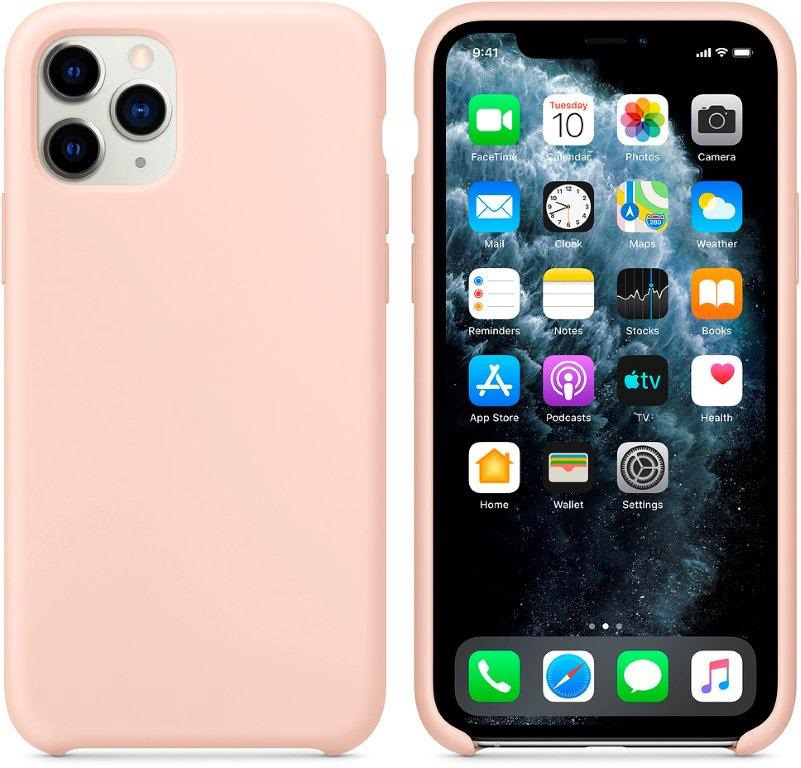 Чехол iPhone 11 Pro Silicon Case  Pink Sand (c LOGO)