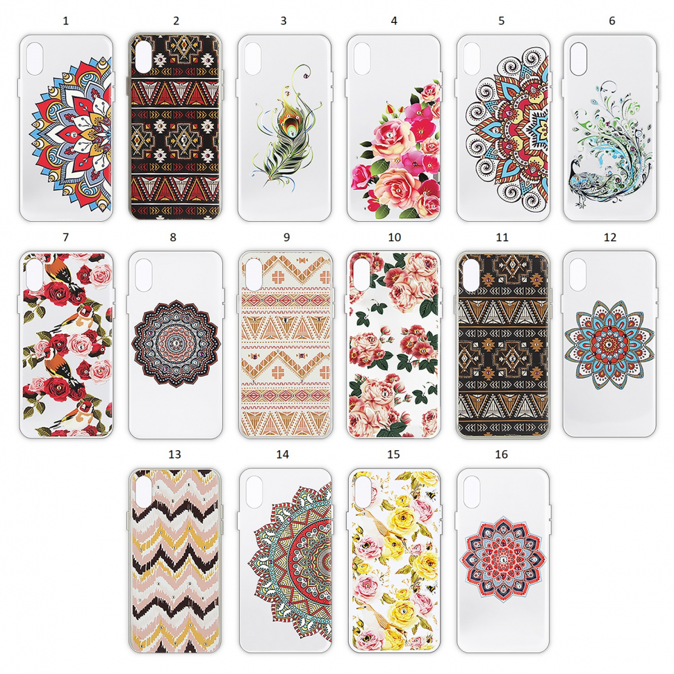 Чехол iPhone X TPU+Diamond CC Bright Series