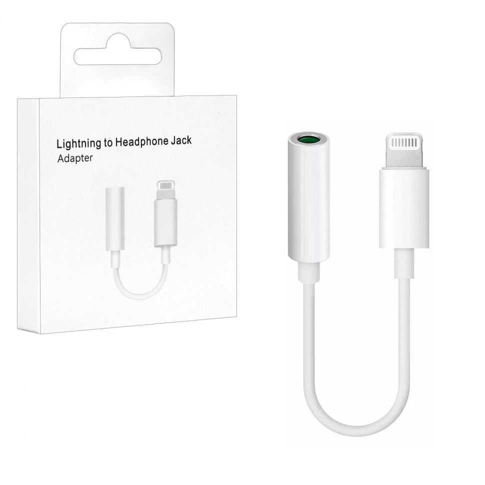 Переходник iPhone на 3.5mm Jack (Работают без Bluetooth) L02 (1040шт/кор)