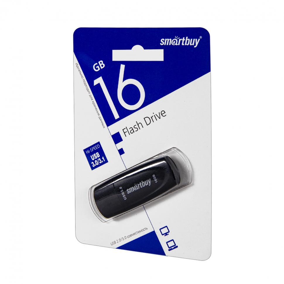 USB накопитель 16 GB Smart Buy Scout Black USB 3.0