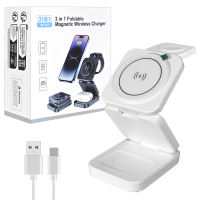 Беспроводная зарядка 3 в 1 ABK-A380 белый