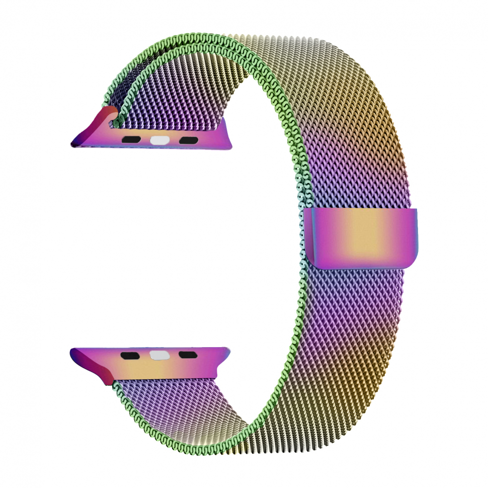 Ремешок для Apple watch 42/44/45/49mm Milanese loop Градиент (Colorful)