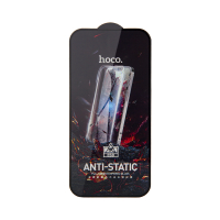 Защитное стекло iPhone 15/iPh 16 Full Screen HD Anti-Static G10 Hoco Black без упаковки (25 шт./уп)
