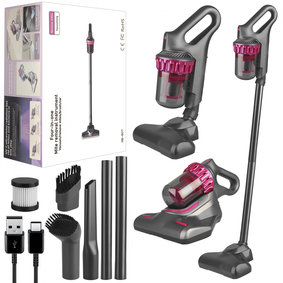 Пылесос 4в1 HB-807 (10 шт/кор)