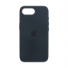 Чехол iPhone 16e Silicon Case  Black (MagSafe + анимация NFC) c LOGO