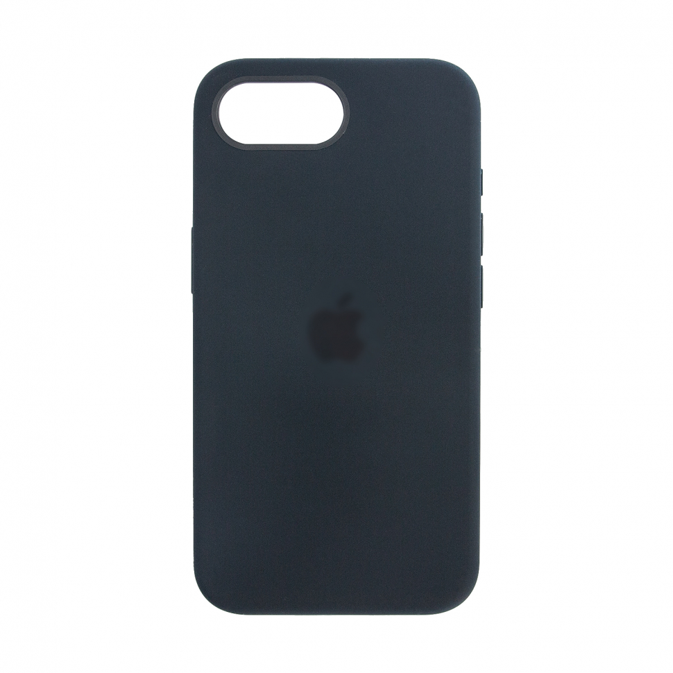 Чехол iPhone 16e Silicon Case  Black (MagSafe + анимация NFC) c LOGO