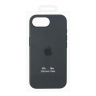 Чехол iPhone 16e Silicon Case  Black (MagSafe + анимация NFC) c LOGO