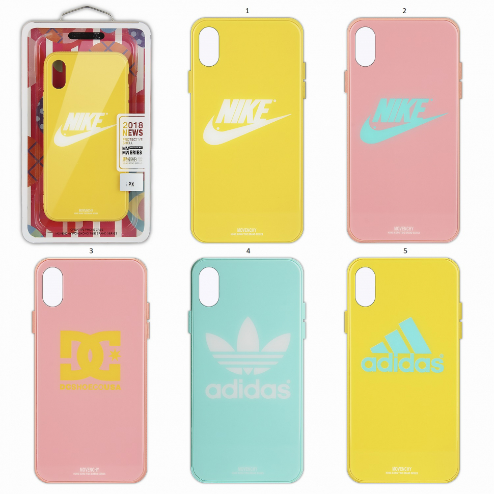 Чехол iPhone X TPU+стекло Sport