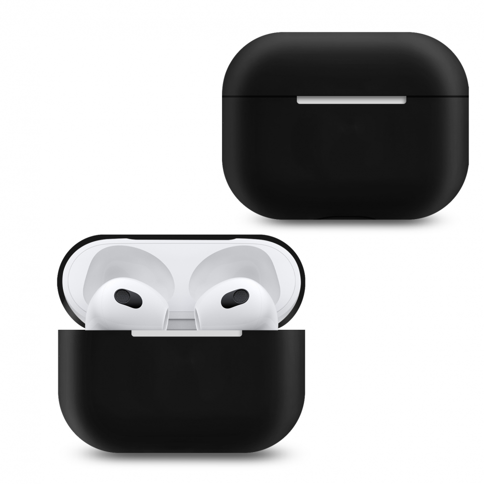 Чехол Airpods 3 Silicone black PL