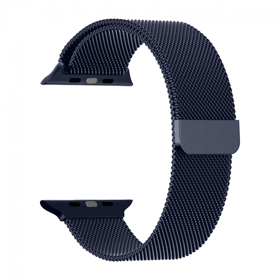 Ремешок для Apple watch 42/44/45/49mm Milanese loop Тёмно-синий (Midnight blue)