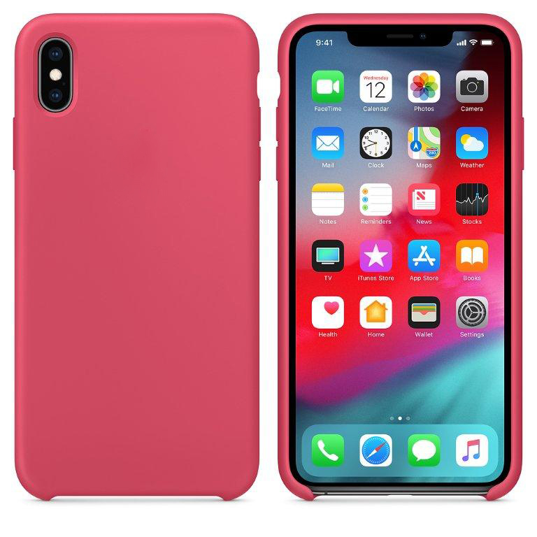 Чехол iPhone XS Max Silicon Case  Hibiscus (c LOGO)