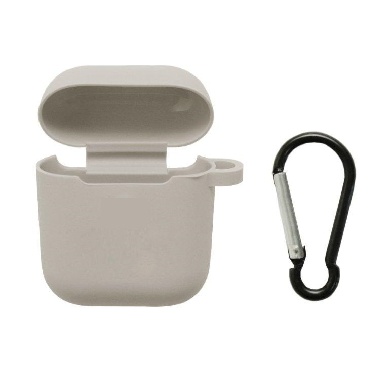 Чехол Airpods 1/2 Silicon Case Apple Stone (c LOGO)