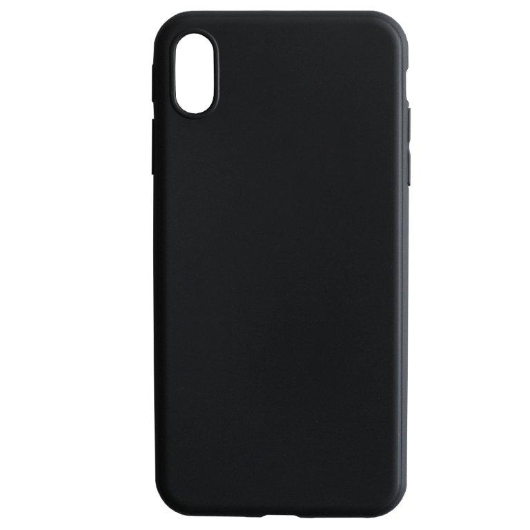 Чехол iPhone XS MAX matte 1.3 mm 9006 черный (без обмена и возврата)