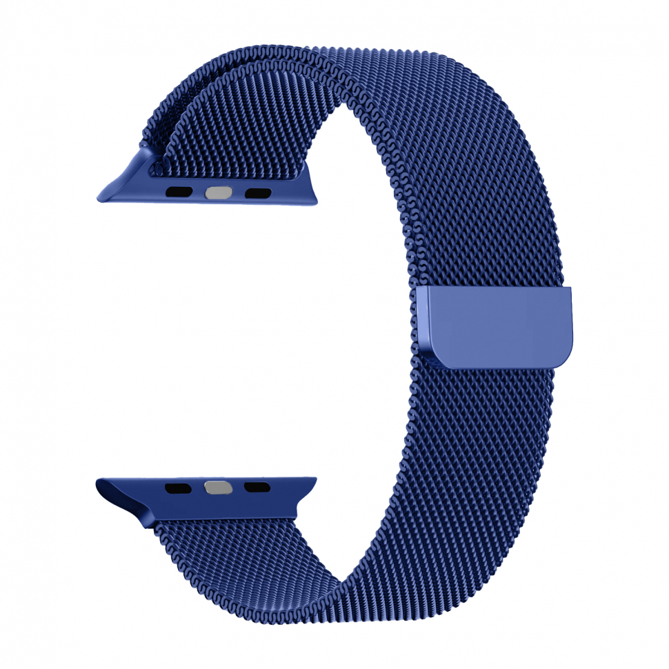 Ремешок для Apple watch 42/44/45/49mm Milanese loop Синий (Blue)