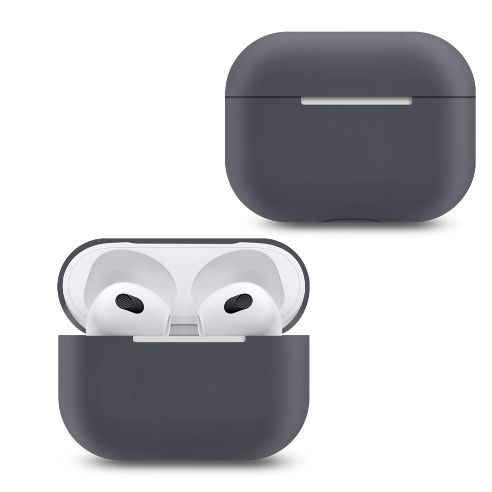 Чехол Airpods 3 Silicone grey PL