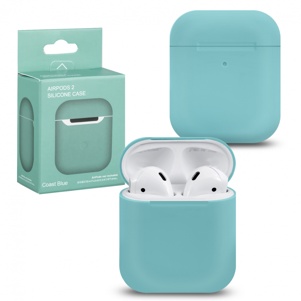 Чехол Airpods 1/2 Silicone Coast Blue #13