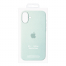 Чехол iPhone 16 Plus Silicon Case  Aquamarine (MagSafe + анимация NFC) c LOGO