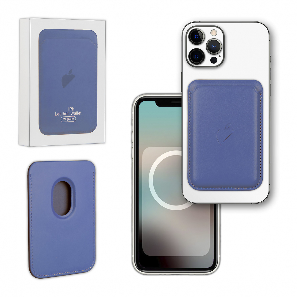 Чехол Leather Wallet Wisteria iPhone 13/13 Pro/13 Pro Max/13 Mini (Анимация + NFC) с лого